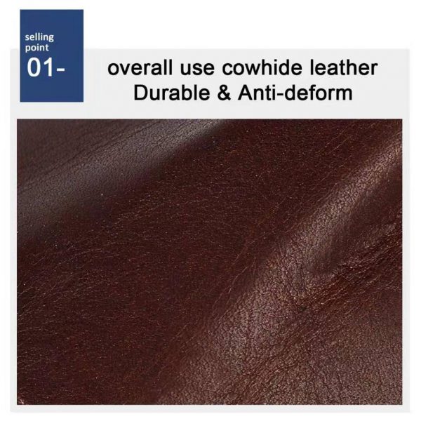 Double stitch Genuine leather wallet