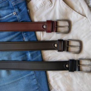 Genuine Leather Belt - Style G