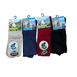 Dress Possum and Merino socks with Comfort Top