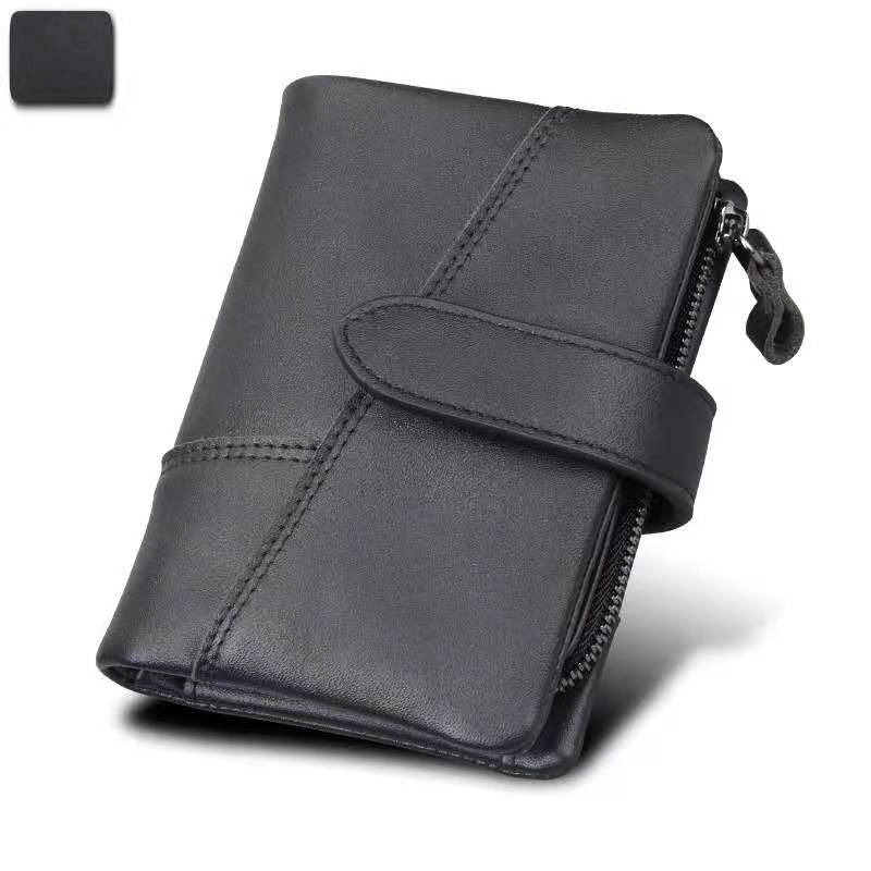 Leather Wallet style 4 - Kiwi Merino