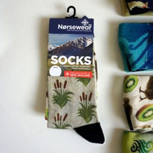 Summer Reeds Socks - Digitally Printed Socks- Kiwi Merino and More