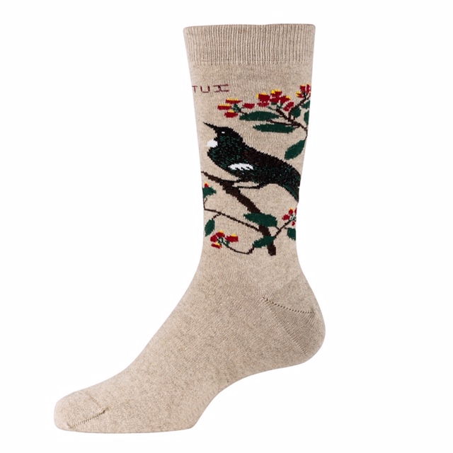 Kiwiana Bird Socks - Possum and Merino - Kiwi Merino