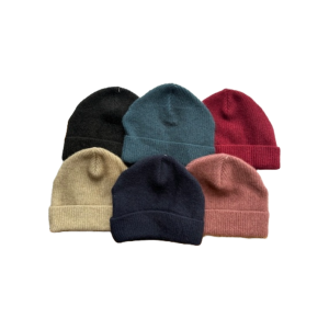 Possum and Merino Ribbed Beanies (Kiwi Down)